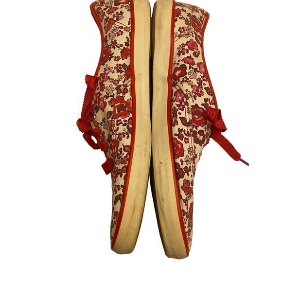 Keds Canvas Lace Up Sneakers Womens Floral Ribbon Lace Shoe Sz 7.5 - Picture 9 of 10